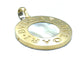 Pendentif BVLGARI - Pendentif Vintage Double Face or, acier, onyx et nacre 58 Facettes