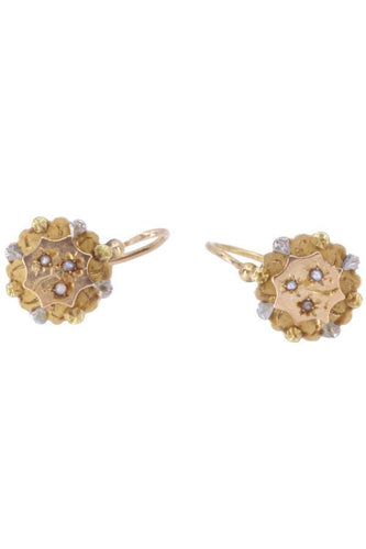 Boucles d'oreilles DORMEUSES PERLES NAPOLÉON III 58 Facettes 081731