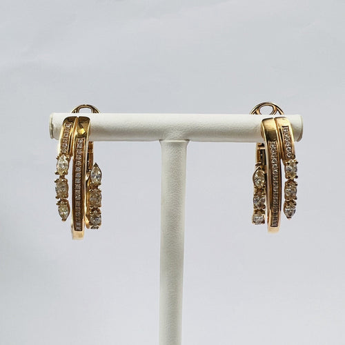 Boucles d'oreilles Boucles d'Oreille Or rose Diamants 58 Facettes 20400000772