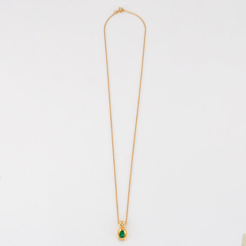 Collier Collier pendentif Emeraude Diamant 58 Facettes EL2-04