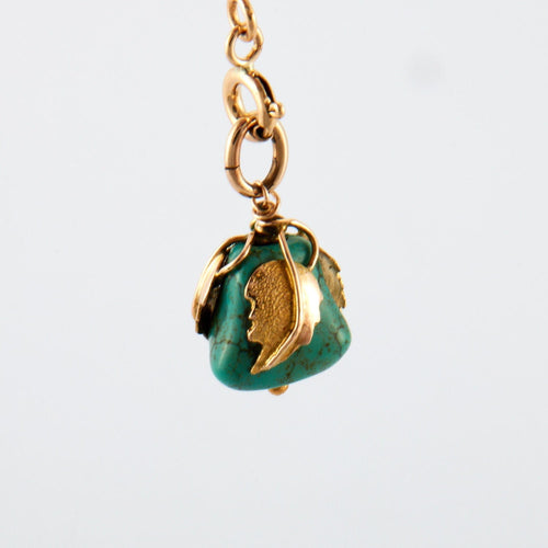 Pendentif Pendentif Or Turquoise 58 Facettes