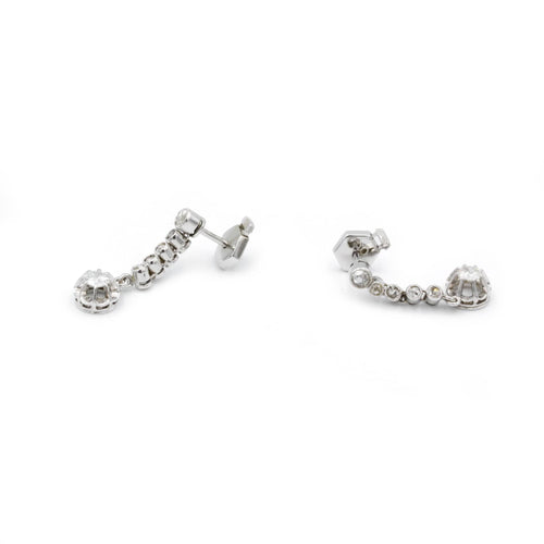 Boucles d'oreilles Boucles d'oreilles - Or, Platine & Diamants 58 Facettes 220345R