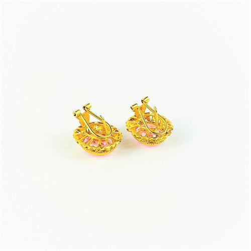 Boucles d'oreilles Boucles d'oreilles Or Jaune Topazes Roses 58 Facettes 20400000592