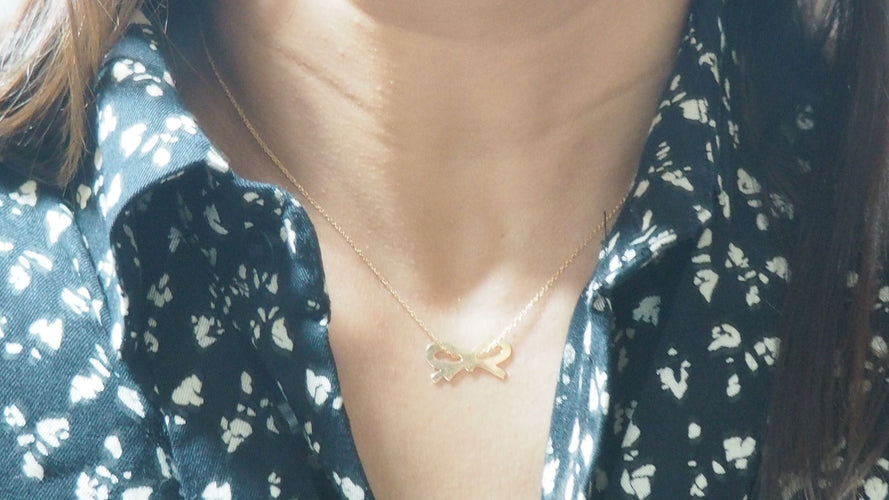 Collier GINETTE NY - Collier Bow or rose 58 Facettes 27887