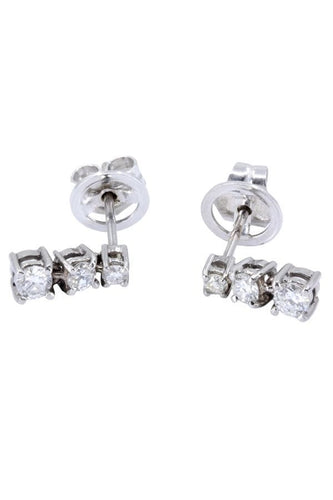 Boucles d'oreilles Boucles d'oreilles trilogie, diamants 58 Facettes 063511