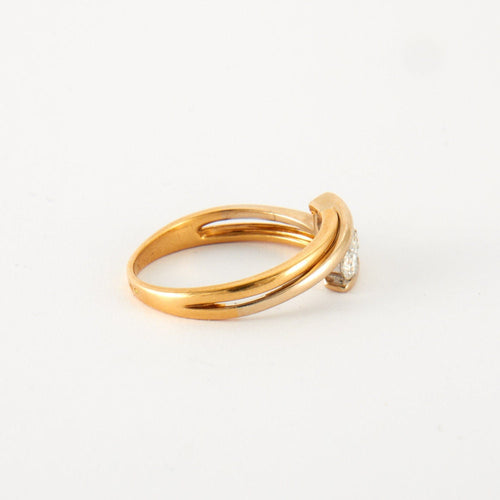 Bague 57 Bague en Or jaune & diamants 58 Facettes