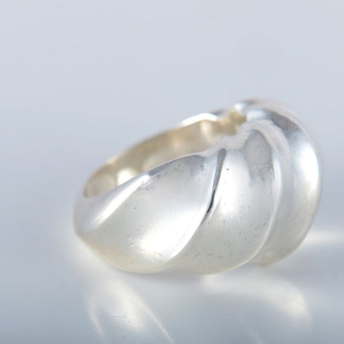 Bague 59 Bague Argent signée Chavent 58 Facettes 8400