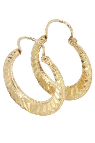 Boucles d'oreilles CRÉOLES MODERNES 58 Facettes 066141