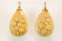 Boucles d'oreilles Boucles d'oreilles antiques en or camées de lave 58 Facettes 7438