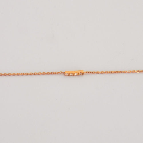 Bracelet Bracelet or rose diamants 58 Facettes