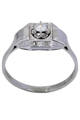 Bague BAGUE ART DÉCO DIAMANTS 58 Facettes 056961