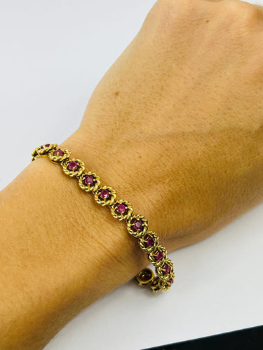 Bracelet Bracelet or avec rubis 58 Facettes 20400000810