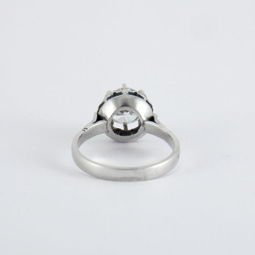 Bague 53 Bague Solitaire Platine Diamant 1.45ct 58 Facettes ADA02
