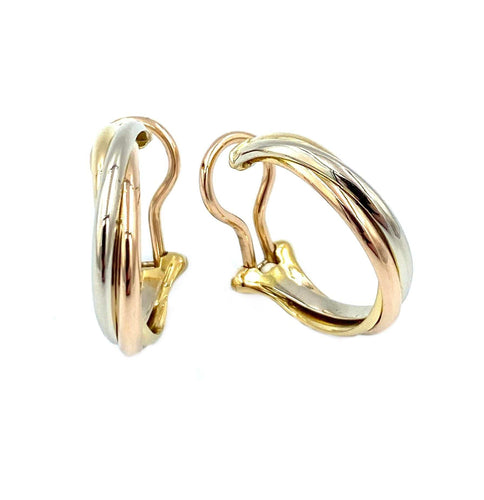 Boucles d'oreilles CARTIER. Collection Trinity, boucles d’oreilles or 58 Facettes