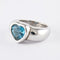 Bague Bague Piaget, "Coeur", or blanc et topaze. 58 Facettes
