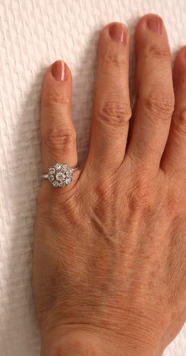 Bague 48 Bague petite Marguerite Diamants 1930 58 Facettes 545