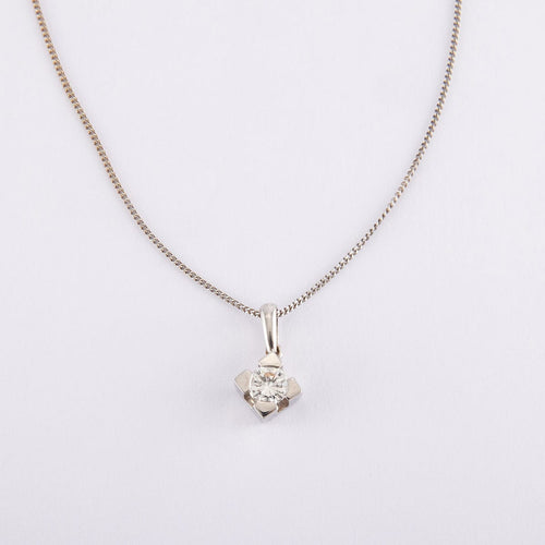 Collier Collier pendentif diamant solitaire 58 Facettes 220387