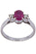 Bague 55 Bague Or blanc Rubis Diamants 58 Facettes 076901