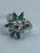 Bague Bague de fiançailles diamants, émeraudes 58 Facettes