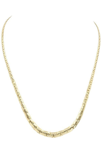 Collier COLLIER MAILLE HARICOT EN CHUTE 58 Facettes 058281