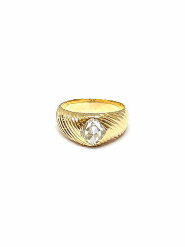 Bague Bague Jonc diamant losange 58 Facettes