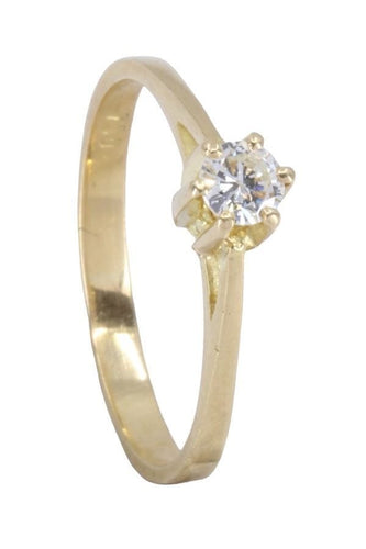 Bague 59 BAGUE SOLITAIRE DIAMANT 0.23 CARAT 58 Facettes 070901