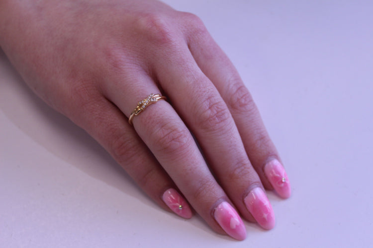 Bague CHAUMET - Bague Liens or rose et diamants 58 Facettes 082218