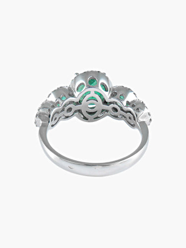 Bague 54 Bague Trilogie Emeraudes 58 Facettes