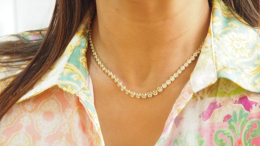 Collier Collier rivière Or jaune Diamants 58 Facettes 32340