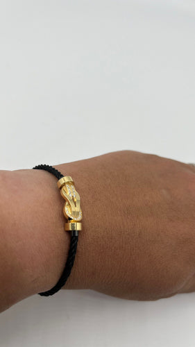 Bracelet FRED - Bracelet Chance Infinie or et diamants 58 Facettes 096329024472