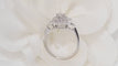 Bague 52.5 Bague double entourage en or blanc et diamants 58 Facettes 31928