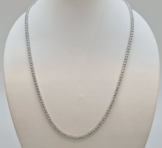 Collier Collier rivière en Or blanc 58 Facettes