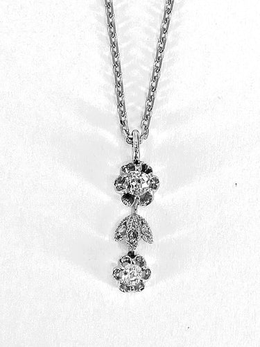 Pendentif Pendentif Or blanc Diamants 58 Facettes AB246