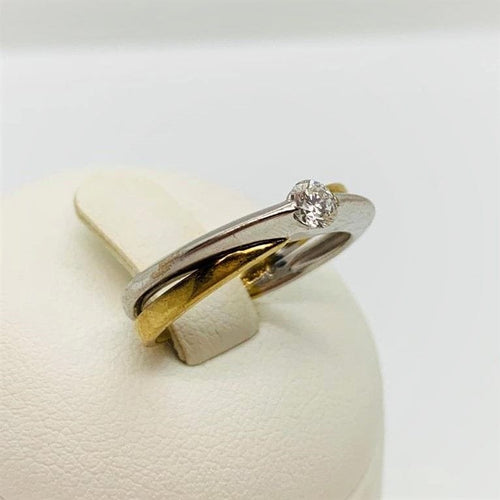 Bague Bague Solitaire 2 ors 0,15cts 58 Facettes 20400000368