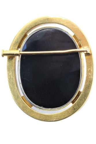 Broche BROCHE CAMÉE ONYX ANCIEN 58 Facettes 045721