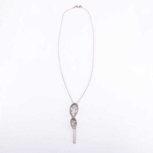 Collier Collier Pendentif 2 ovales 58 Facettes