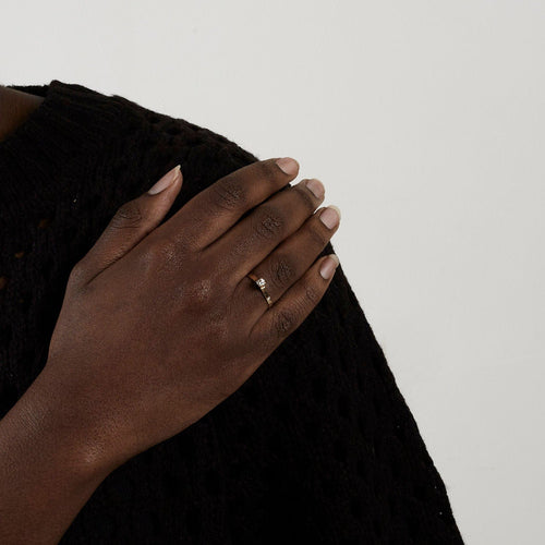 Bague 55 Bague solitaire en or jaune 18 carats sertie d’un diamant 58 Facettes