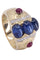 Bague BAGUE SAPHIR RUBIS DIAMANTS 58 Facettes 074351