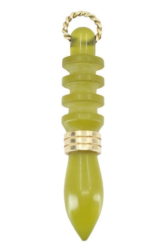 Pendentif PENDULE JADE NEPHRITE 58 Facettes 052221