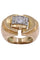 Bague 47 BAGUE TANK DIAMANTS 58 Facettes 071261
