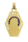 Pendentif MÉDAILLE VIERGE ANCIENNE PLIQUE À JOUR 58 Facettes 053371