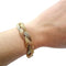 Bracelet Bracelet Vintage Tressé trois ors 58 Facettes 3595