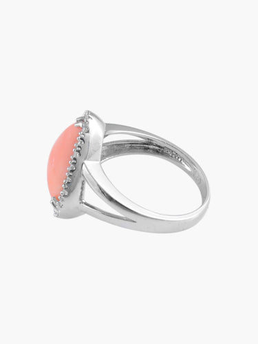 Bague 52 Bague Corail Peau d'Ange 58 Facettes