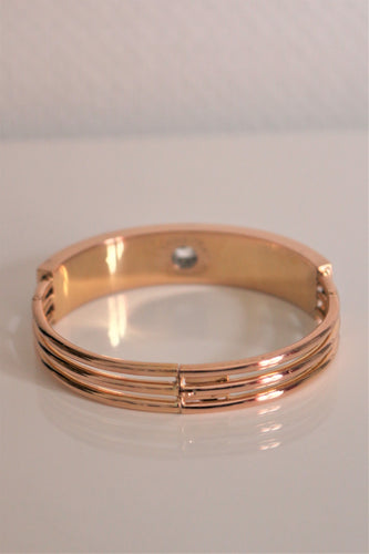 Bracelet Bracelet Napoléon III Or Rose Et émail Noir 58 Facettes 545