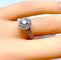 Bague 50 Bague diamant 0,40 carat E VS2 58 Facettes AB262