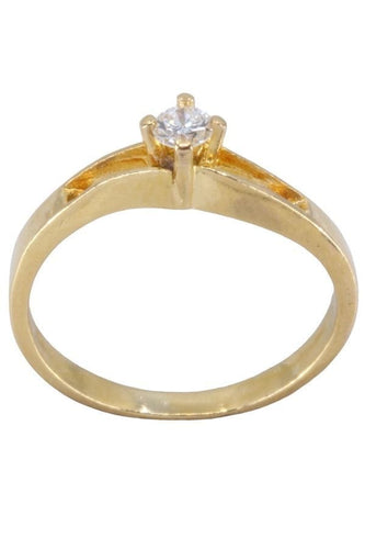 Bague 47 SOLITAIRE DIAMANT 0.10 CARAT 58 Facettes 066601