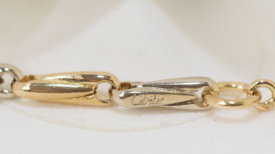 Collier 74cm Cartier - Sautoir Or Jaune Grain d'Avoine 58 Facettes 32383