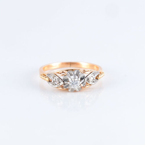 Bague 52 Bague Solitaire pierre blanche 58 Facettes JE201