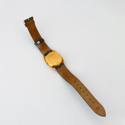 Montre Montre mécanique MATHEY-TISSOT Or jaune/cuir bleu 58 Facettes