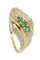 Bague 53 BAGUE MODERNE ÉMERAUDES 58 Facettes 052241